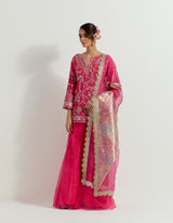 Fuchsia Raeth Sharara Set