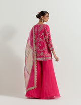 Fuchsia Raeth Sharara Set