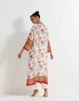 Multi Colour Mdoal Silk Kurta With Pants