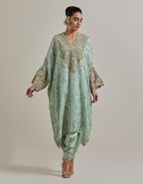 Sage Green Water Glimmer Baggy Tunic Set