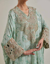 Sage Green Water Glimmer Baggy Tunic Set