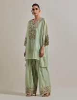 Sage Green Water Glimmer Tunic Set
