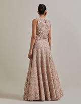 Champagne Pink Water Flimmer Lehenga Set