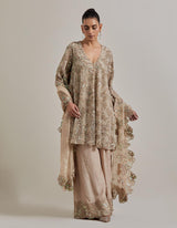 Champagne Gold Water Glimmer Tunic Set