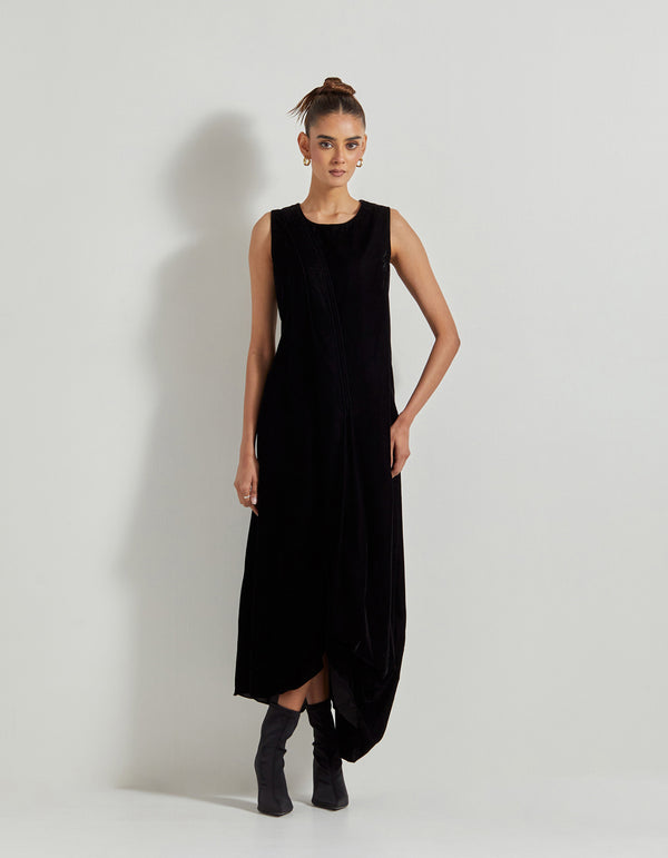 Black Velveteen Dress