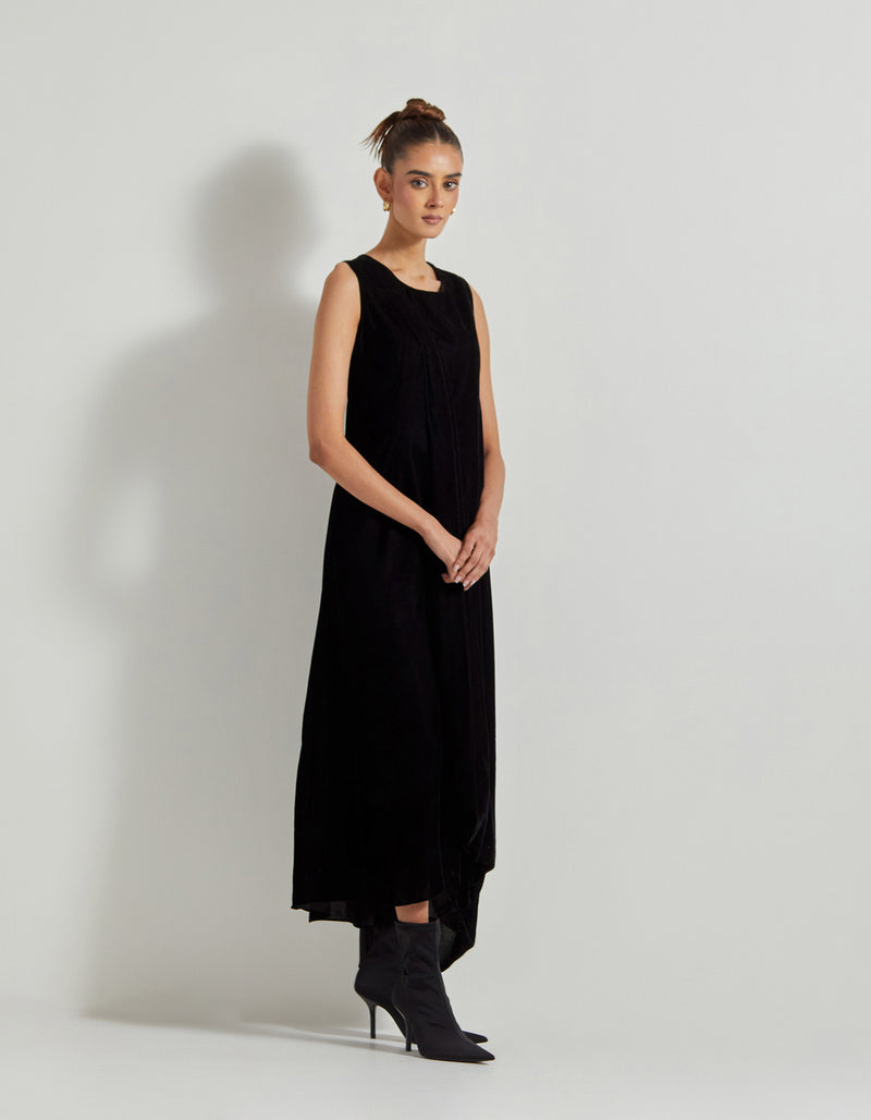 Black Velveteen Dress