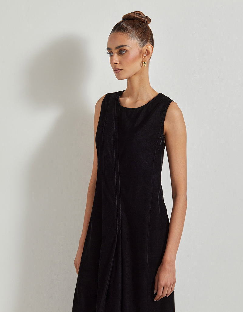 Black Velveteen Dress