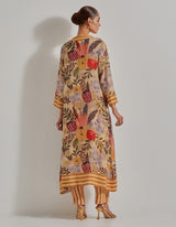 Beige Gypsy Rose A Line Kurta Set