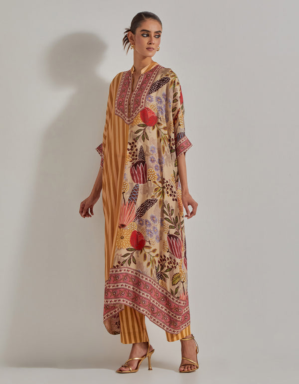 Beige Gypsy Rose Kurta Set