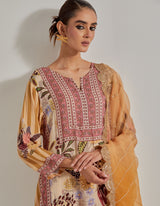Beige Gypsy Rose Kurta Set