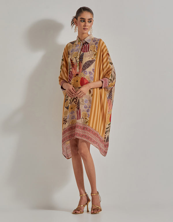 Beige Gypsy Rose Baggy Tunic