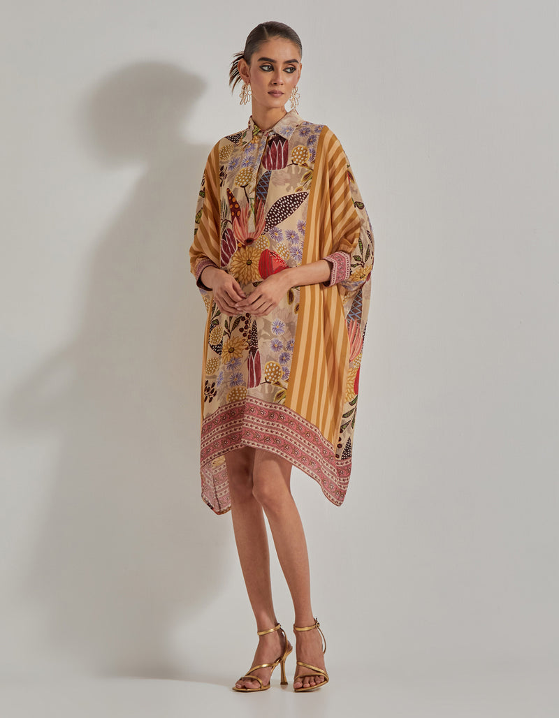Beige Gypsy Rose Baggy Tunic
