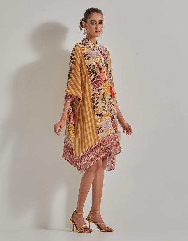 Beige Gypsy Rose Baggy Tunic