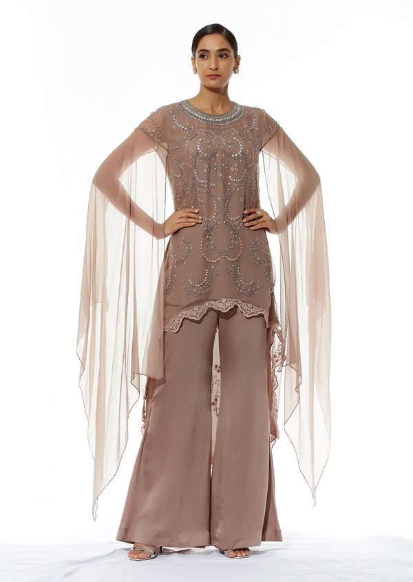 Taupe High Low with Pants