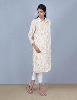 Ivory and Mongo Embroidered Long Shirt