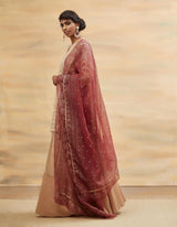 Old Rose Embroidered Short Kurta Set