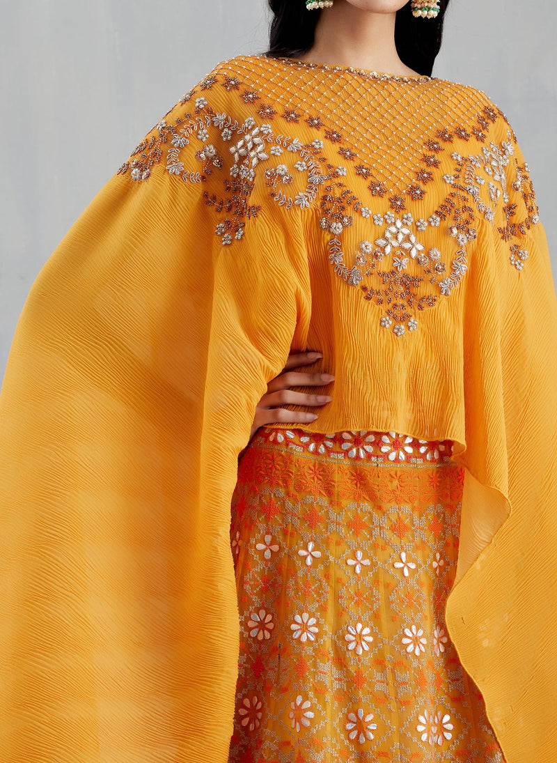 Yellow Cape with Skirt