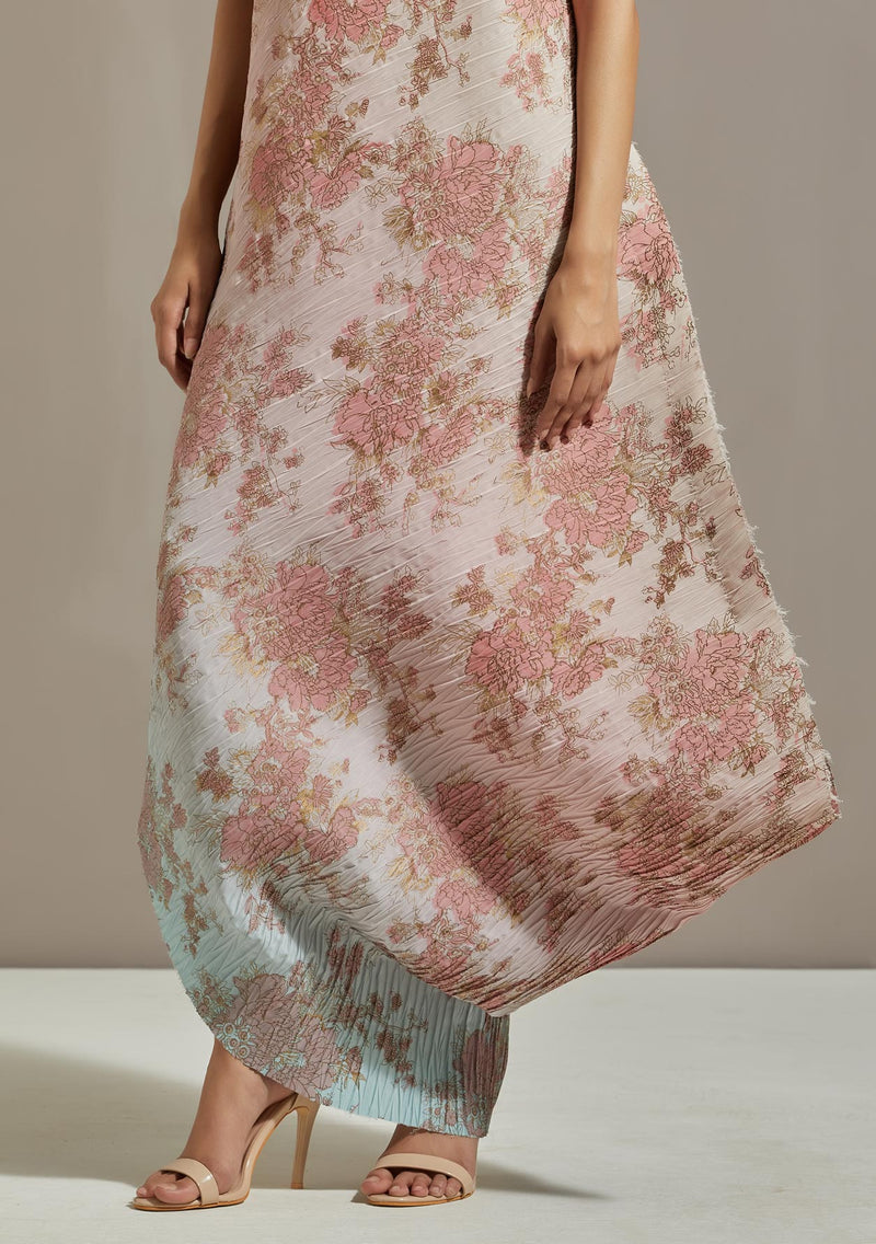 Peach Crinkle Dress
