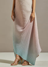 Pink Organza Cape Set