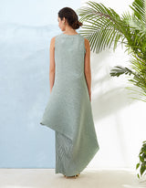 Green Crinkled Dress