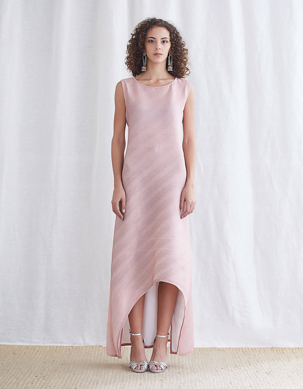 Pink High-Low Dress