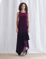 Burgundy Black Ombre Dress