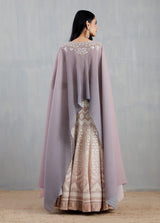 Peach Cape with Skirt