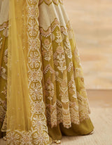 Yellow Embroidered Long Dress
