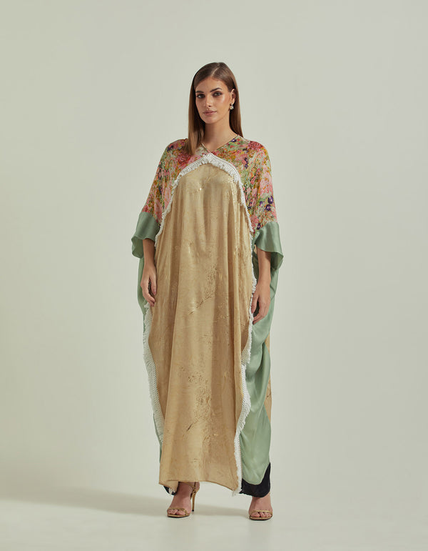 Printed Long Kaftan Dress