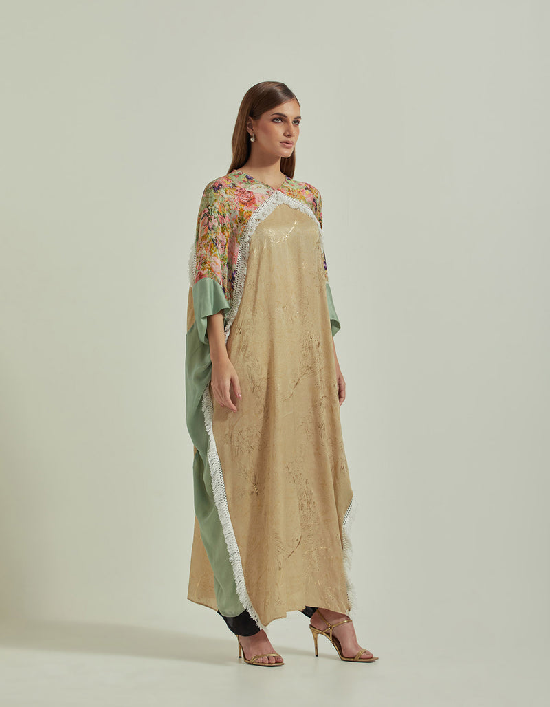 Printed Long Kaftan Dress