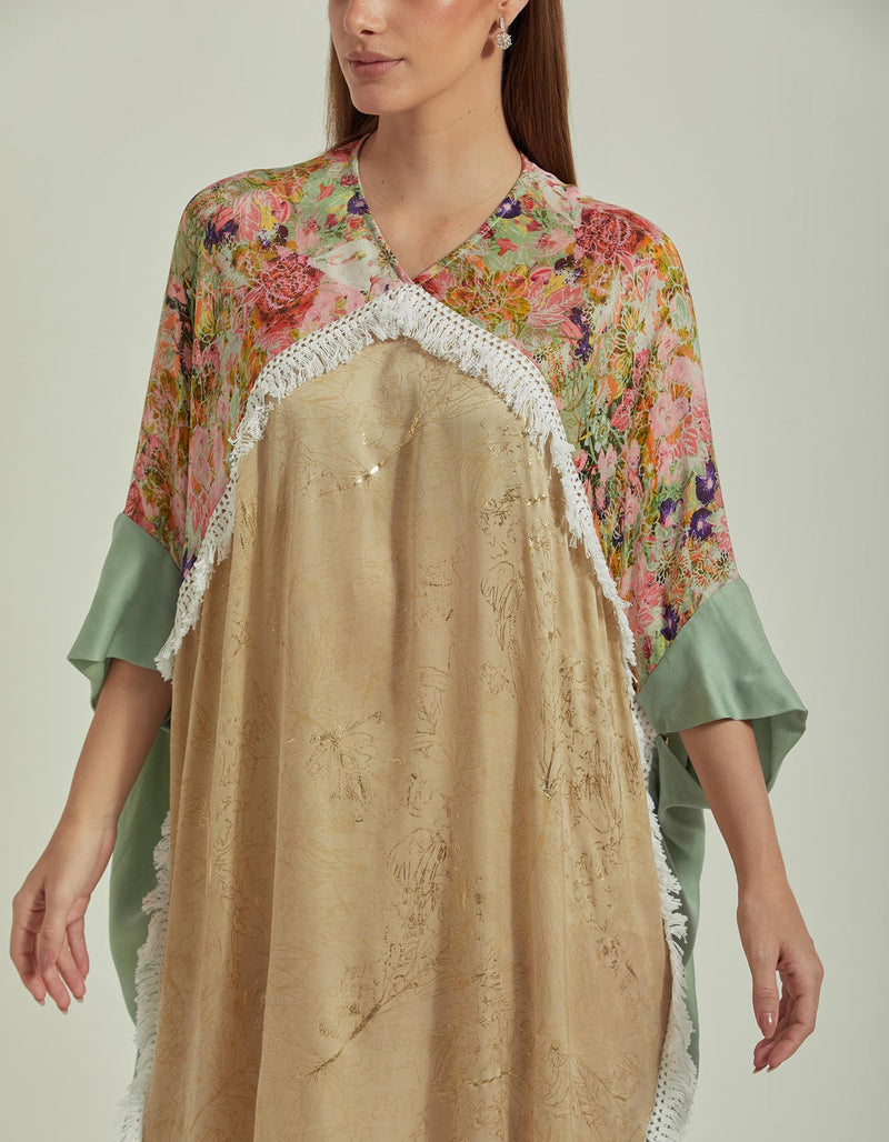 Printed Long Kaftan Dress