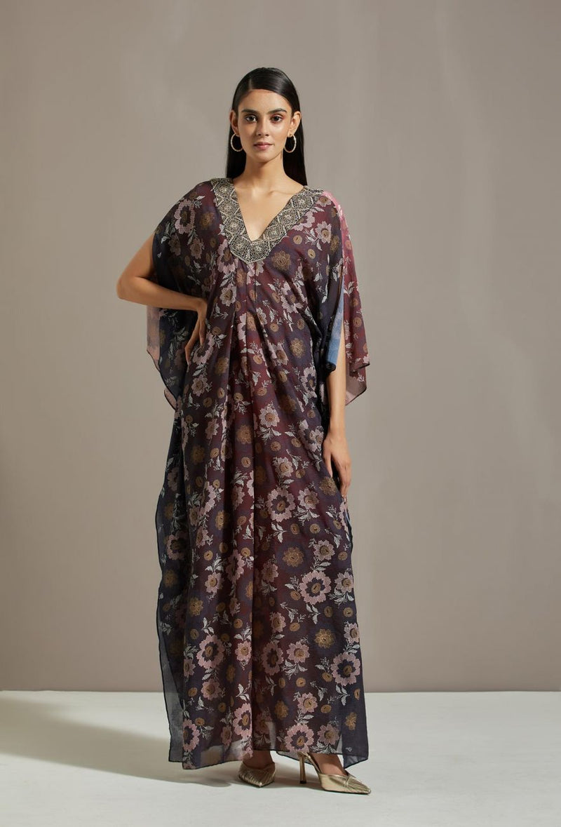 Purple crinkle dress